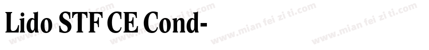 Lido STF CE Cond字体转换